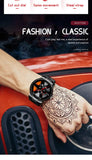 Wheel Style Stainless Steel Wristwatch