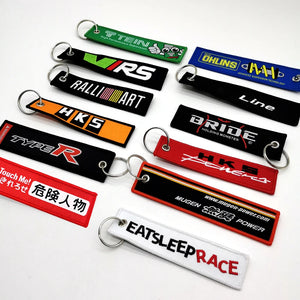Aviation Style Keychains HKS, Ralliart, Type-R, Bride, Tein, Ohlins etc.