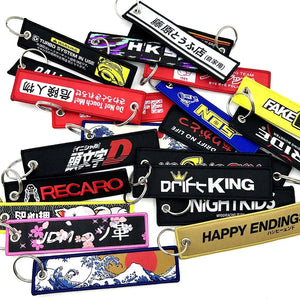 Aviation style Keychains Recaro, Initial D, Low life, Drift King, NightKids etc.